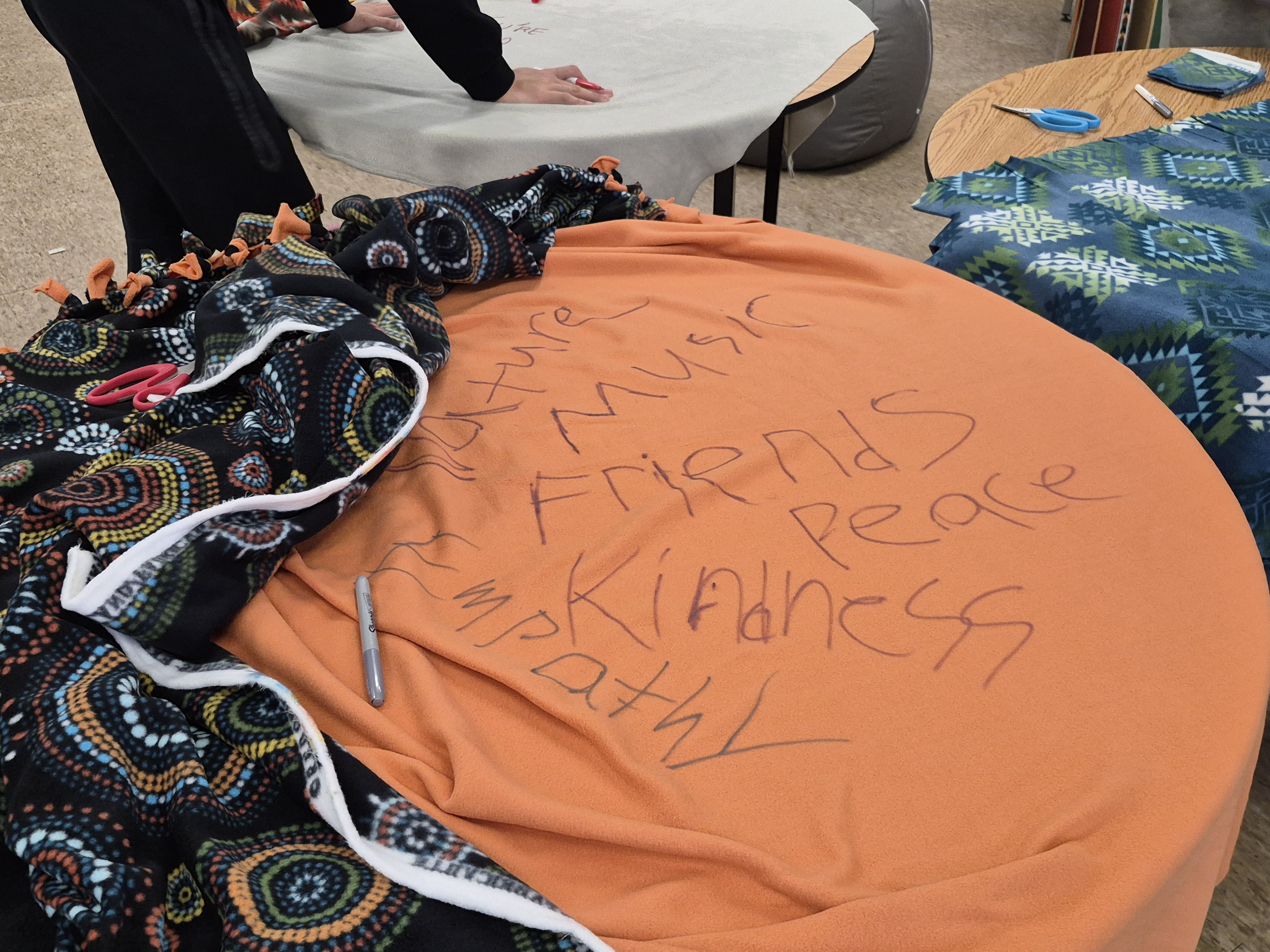 Etobicoke Collegiate Institute Healing Blanket Workshop