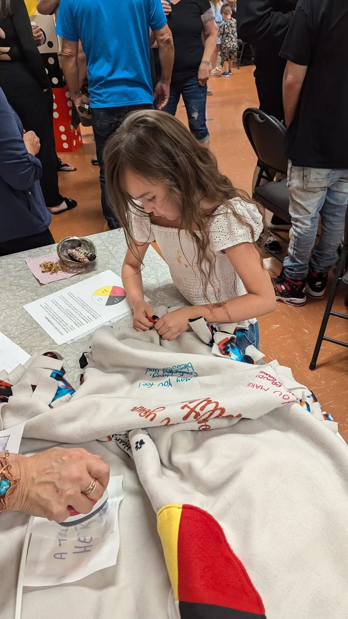 Jordan fundraiser — healing blanket station