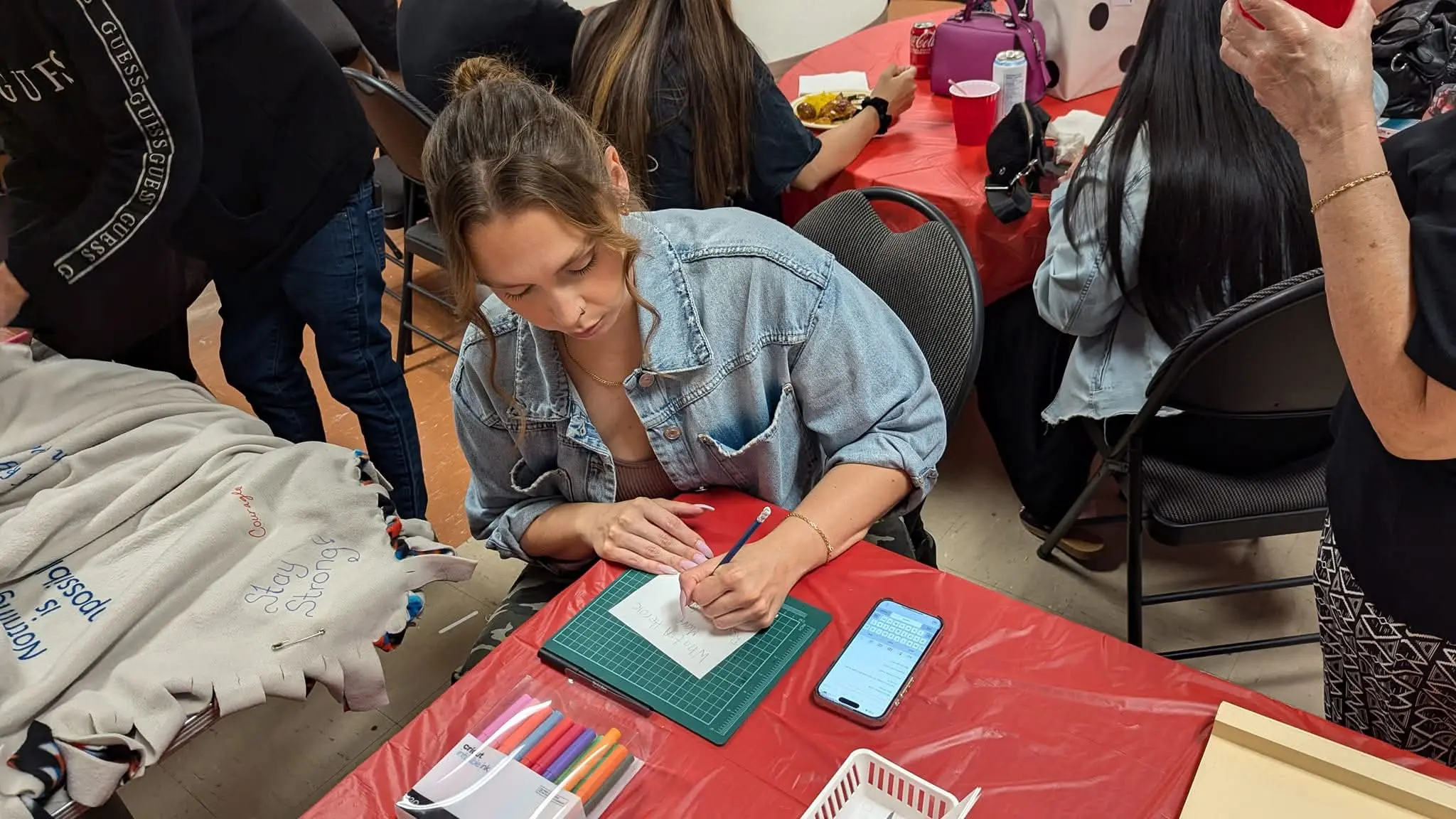 Jordan fundraiser — healing blanket station