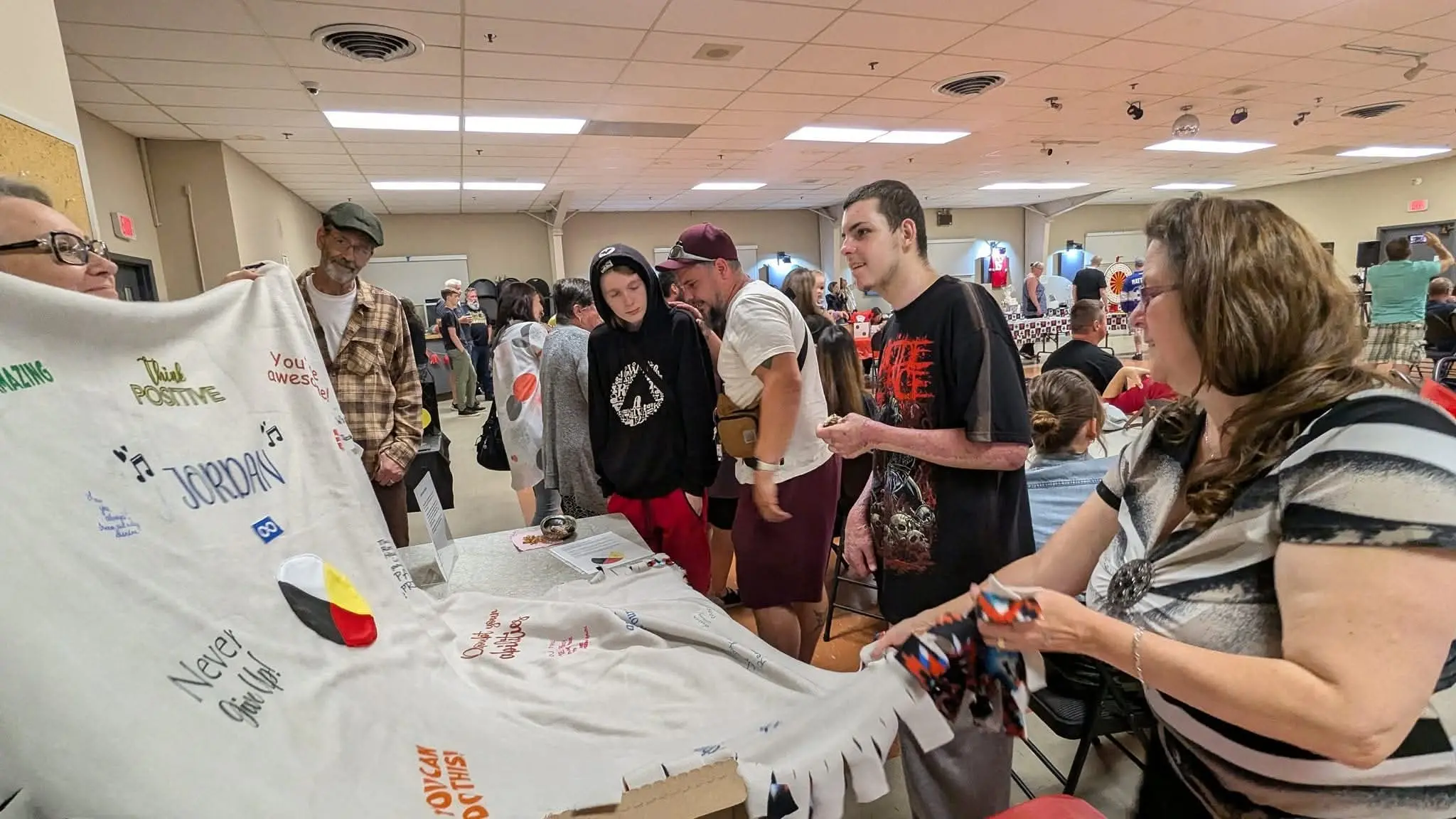 Jordan fundraiser — healing blanket station