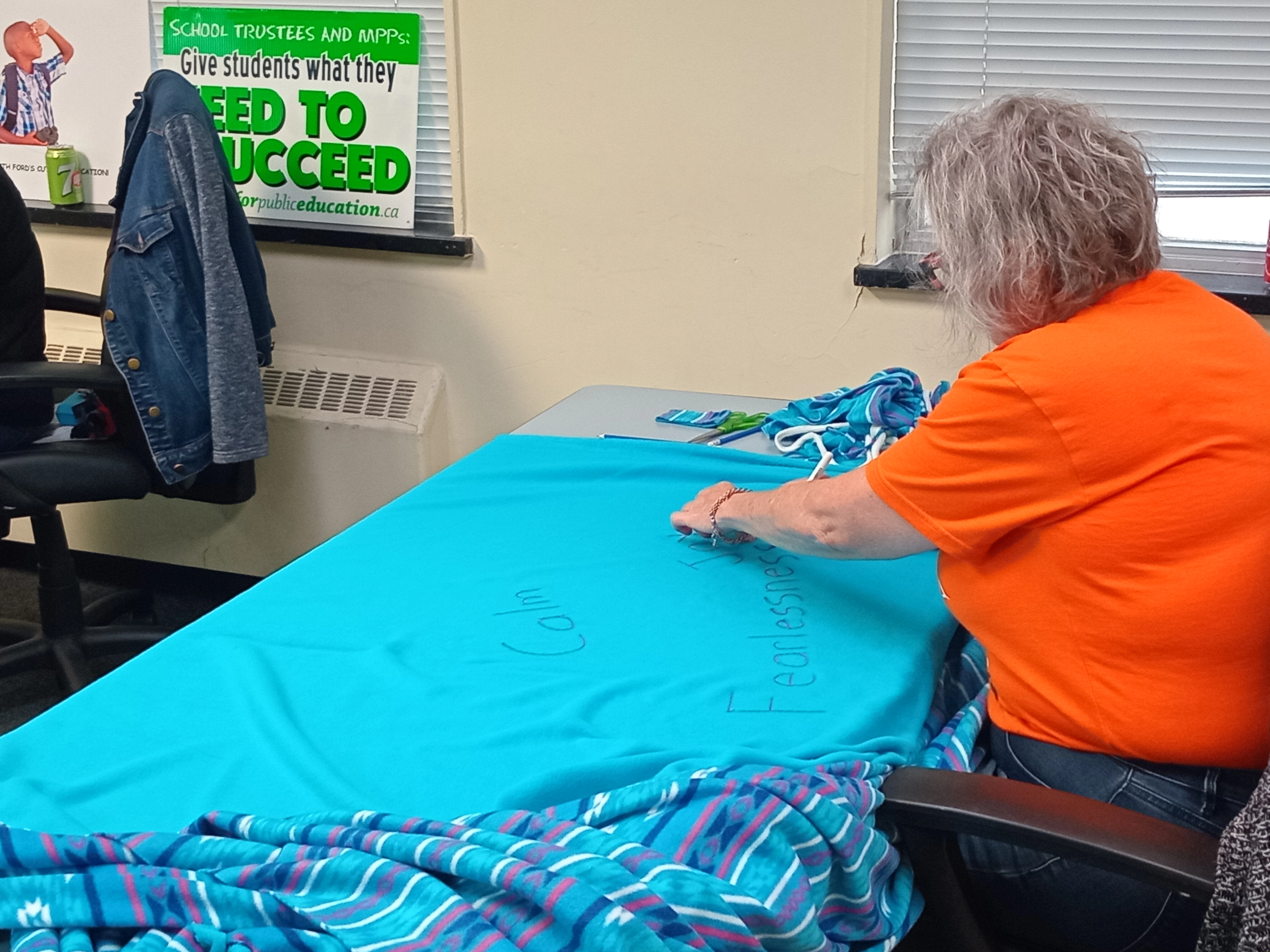 CUPE Local 4400 Toronto Education Workers Healing Blanket Workshop