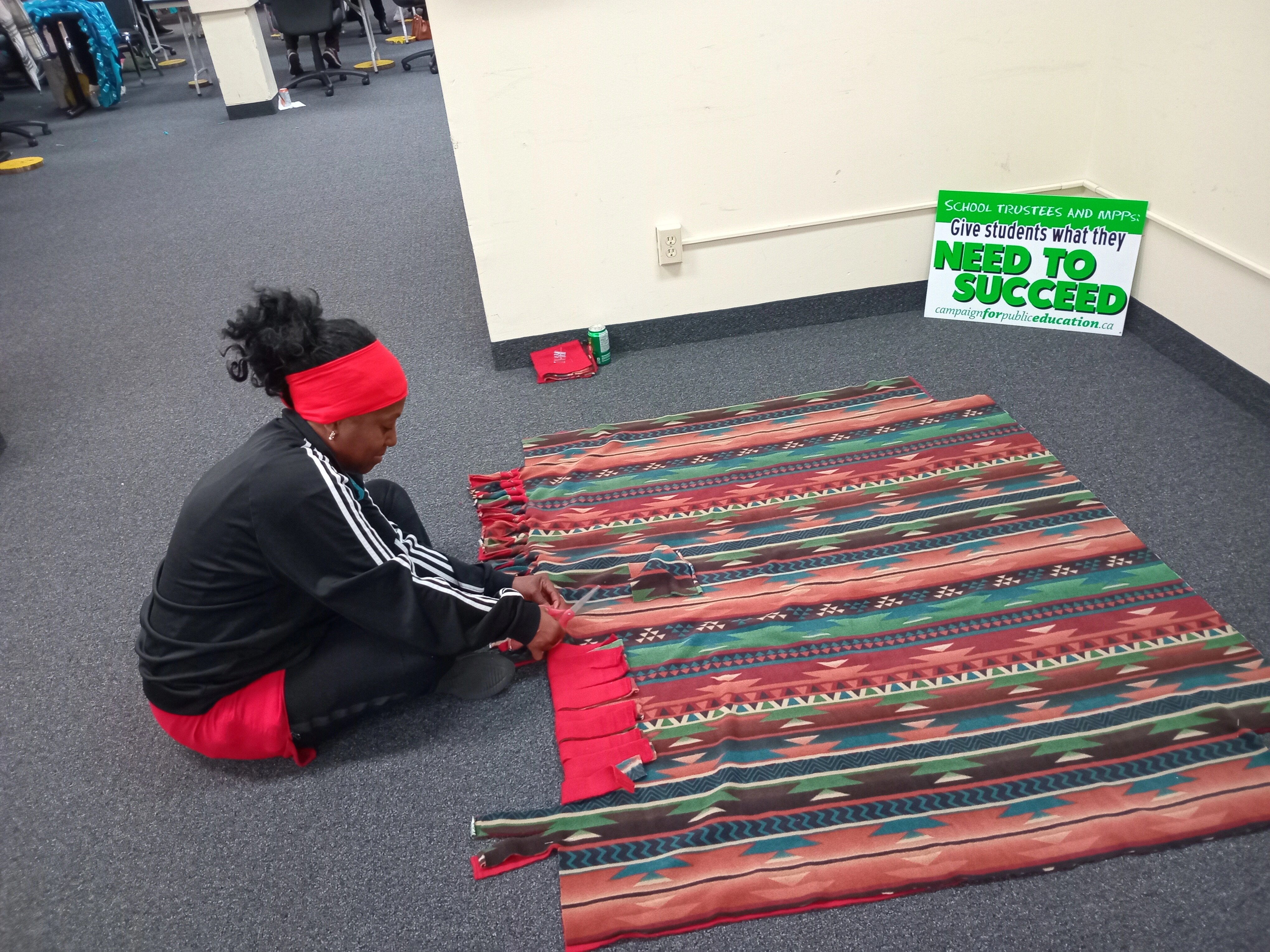 CUPE Local 4400 Toronto Education Workers Healing Blanket Workshop