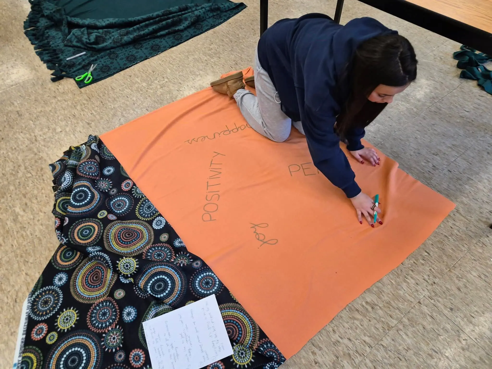 Etobicoke Collegiate Institute Healing Blanket Workshop