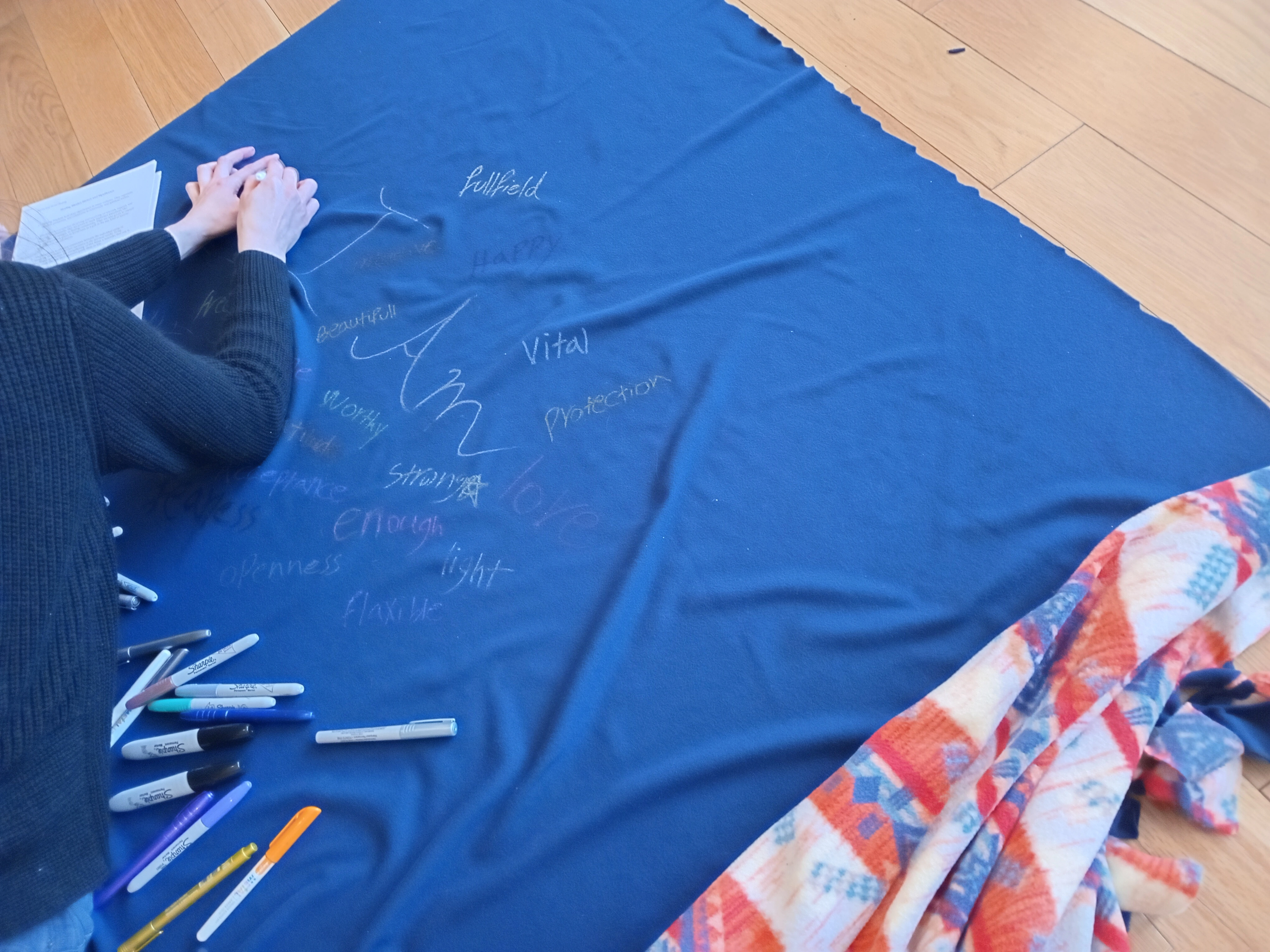 North York Women's Shelter Healing Blanket Workshop